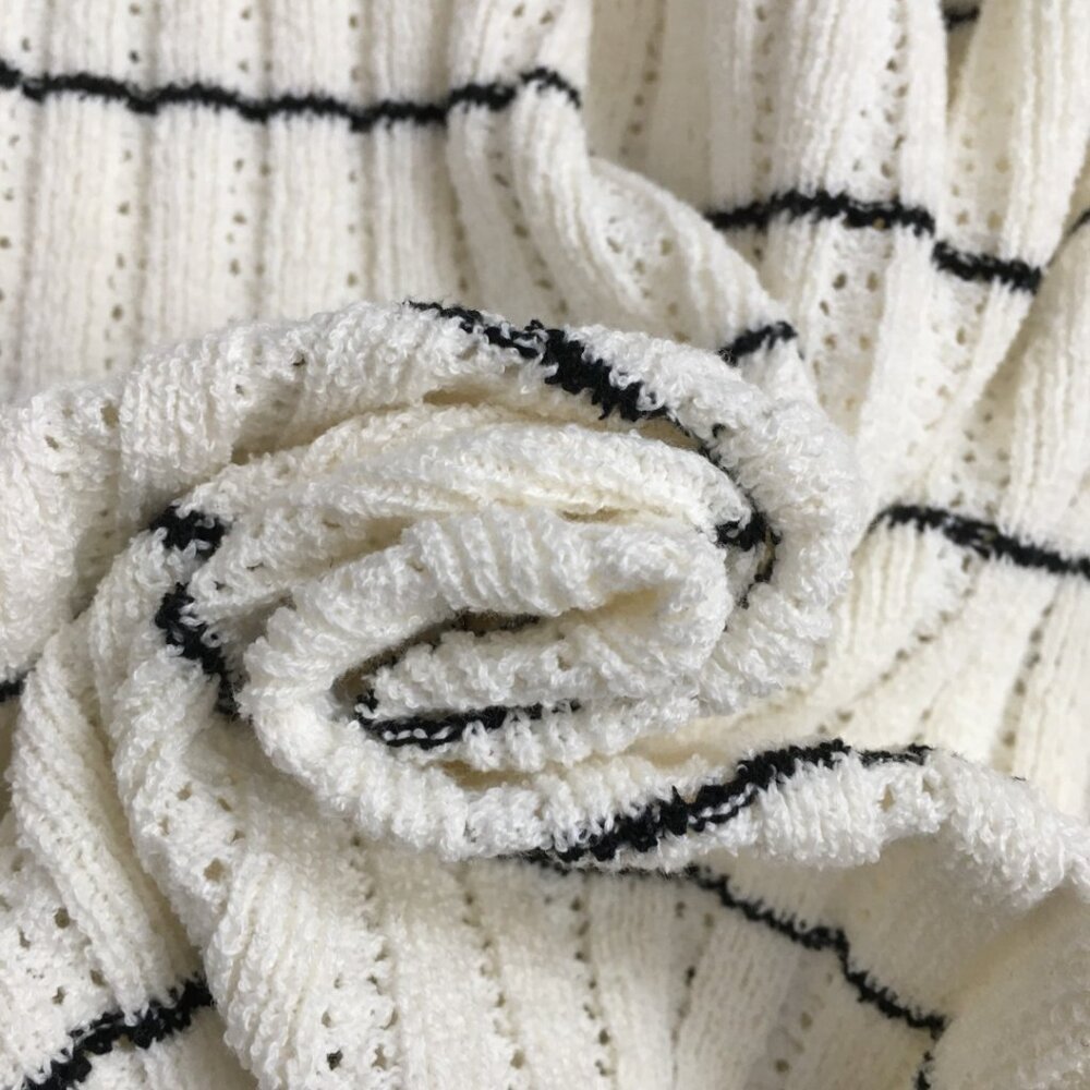 Sandro striped short-sleeved knit dress - Picture 6 of 9